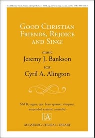 Good Christian Friends, Rejoice and Sing! SATB choral sheet music cover Thumbnail